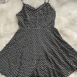 Old navy black and white polka-dot day dress